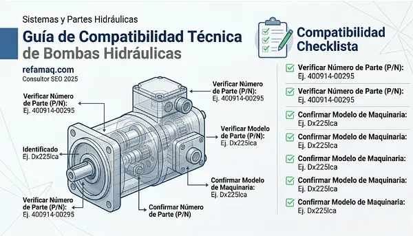 Guía de Compatibilidad de Bombas Hidráulicas | Refamaq 2026